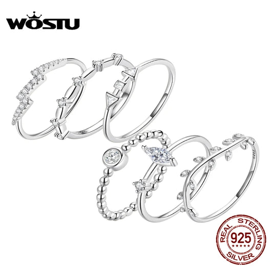 Authentic 925 Sterling Silver Styles Stackable Ring