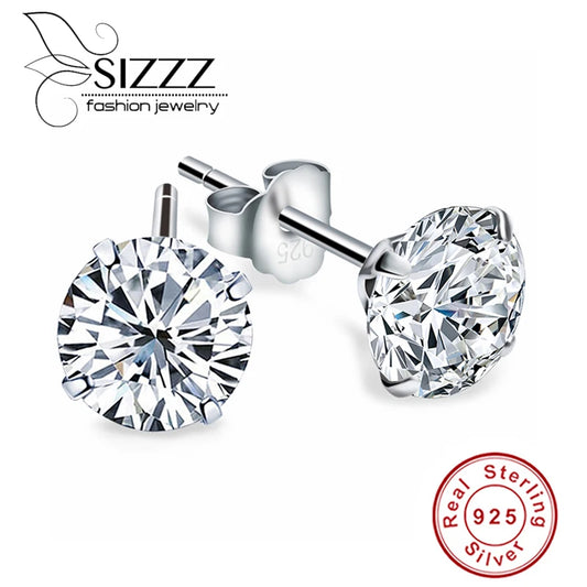 Crystal Zircon Real 925 Sterling Silver