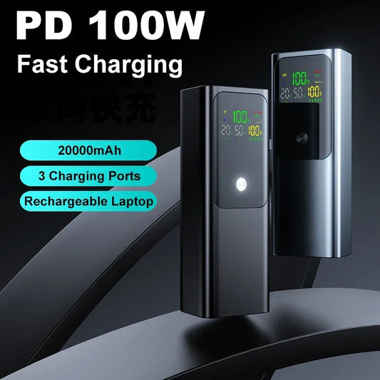 Professional PD100W DIY Battery Charger Case Fast Charging for 4PCS 21700 Polymer 20000mA Battery Power Bank Box for Macbook