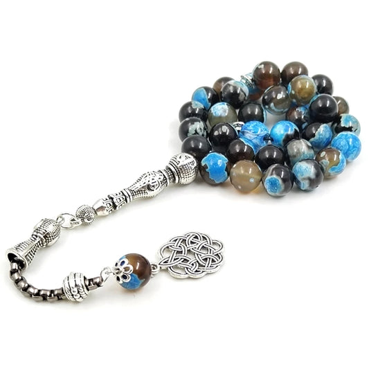 Tasbih Blue Fire Agate stone Torkish