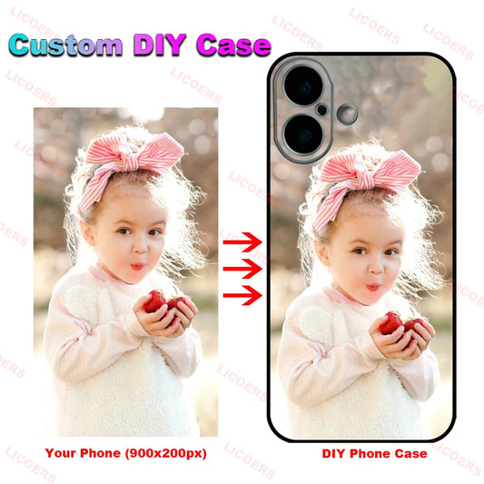 Custom Case for iPhone 16 Pro Max 16Pro 16 Plus Cover DIY Personaliz Photo Picture Name Logo Letter Print Soft Shockproof Shell