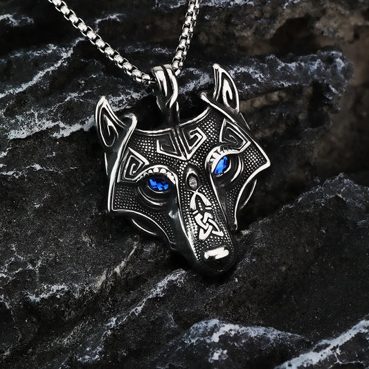 Celtic Wolf Head Accessories Viking Amulet Titanium