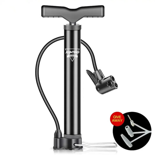 Xunting Mountain Bike Road Bike Pump MAX 140PSI Riding Portable Mini Bicycle Pump Basketball Toy Inflatable Tube Riding